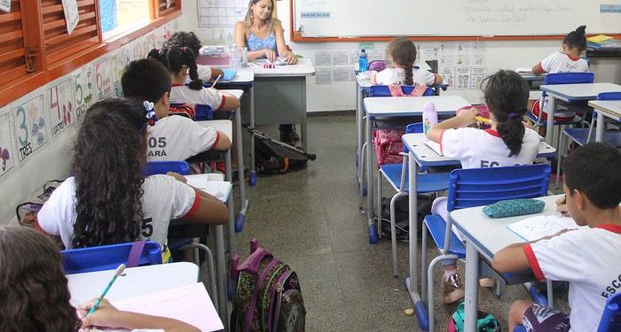 Sala de aula no distrito federal