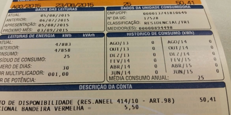 Conta de luz: Aneel reajusta valor da bandeira tarifária vermelha 2 em 52%