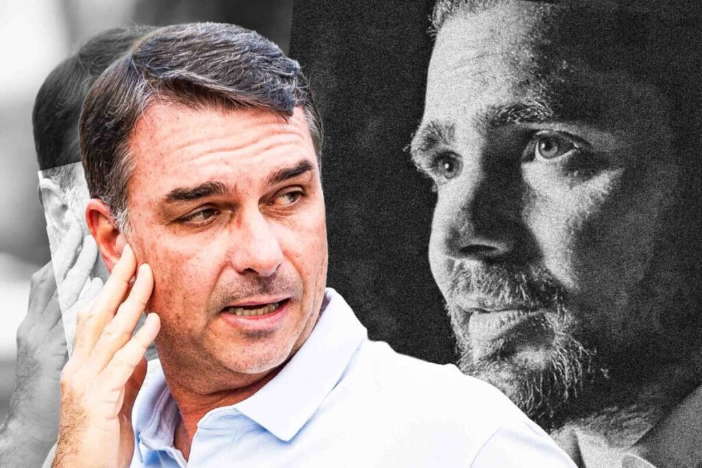 flavio-bolsonaro-usou-figurinha-de-trump-para-confirmar-reuniao-com-vorcaro