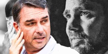 flavio-bolsonaro-usou-figurinha-de-trump-para-confirmar-reuniao-com-vorcaro